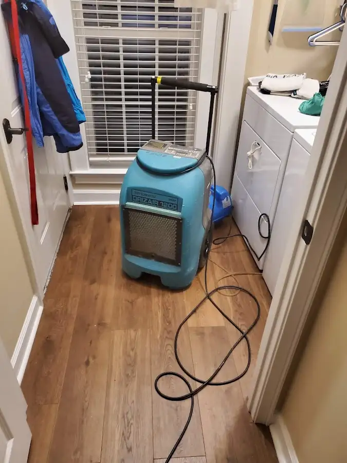 Commercial dehumidifier deployed for Flood Damage Cleanup in Shelton